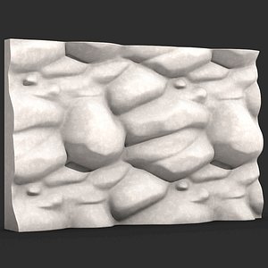 Uneven Basalt Rock Wall Prop