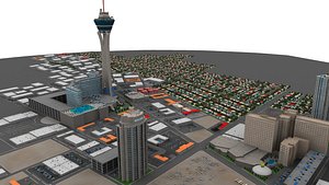 las vegas 3d obj