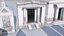 cemetery mausoleums tombs graveyards 3D