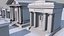 cemetery mausoleums tombs graveyards 3D