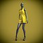 jumpsuit shorts on female mannequin