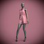 jumpsuit shorts on female mannequin
