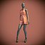jumpsuit shorts on female mannequin