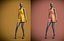 jumpsuit shorts on female mannequin