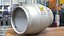 Firkin Metal Cask on Wooden Stillage