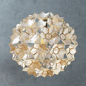 West Elm Capiz Flower Pendant