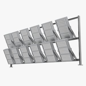 stadium lighting panel 3D model
