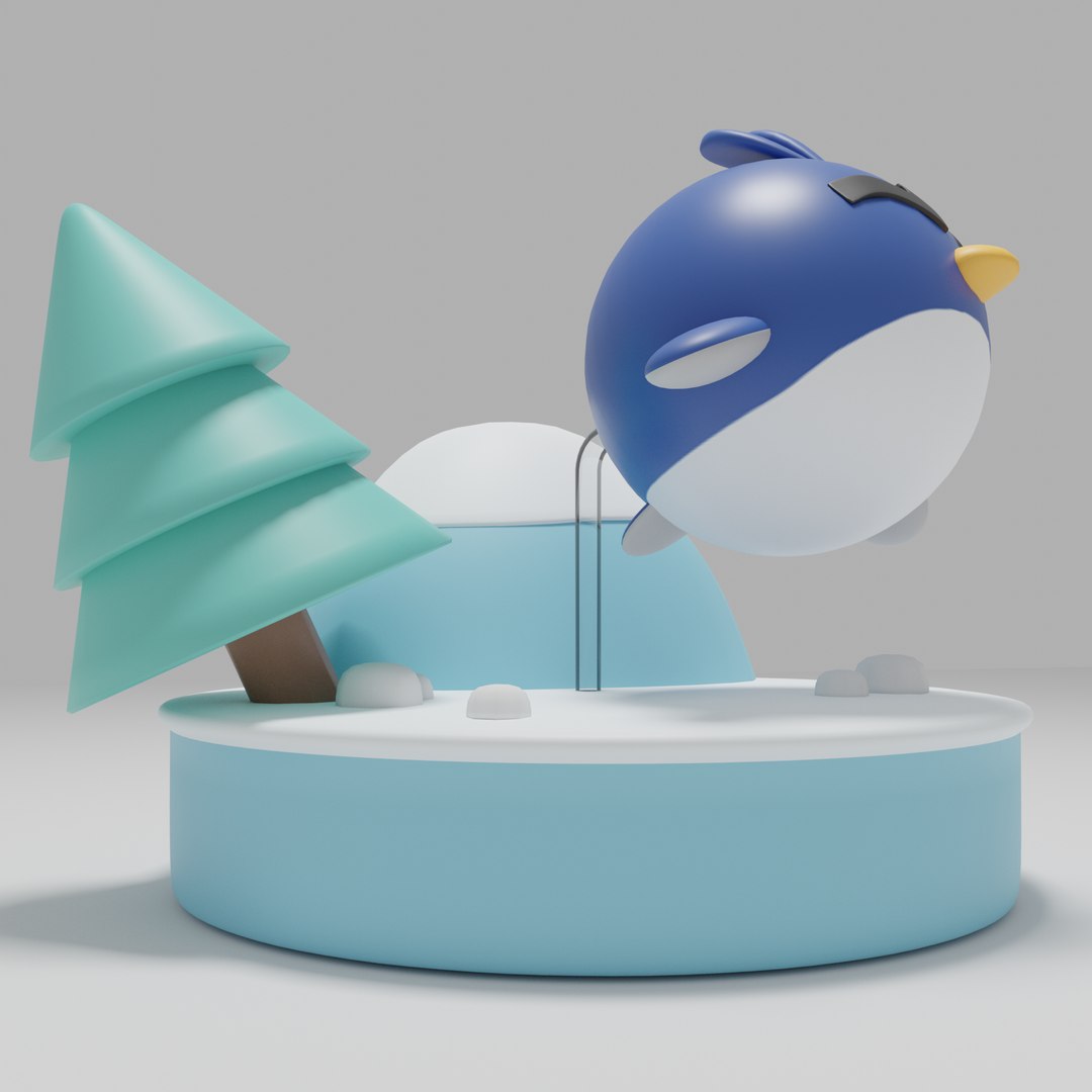 3D Penguin Diorama Model - TurboSquid 2252660