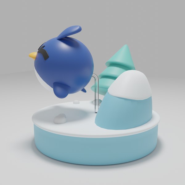 modelo 3d Diorama de pingüinos - TurboSquid 2252660