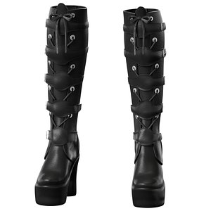 3D Lolita BootsV2 model