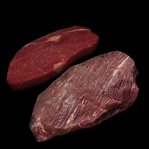 3ds raw beef steak