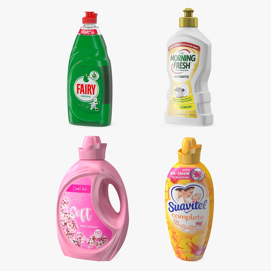 Cleaning Liquids Collection 2 3D model preview