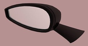 Low Poly Sports Car Wing Mirror