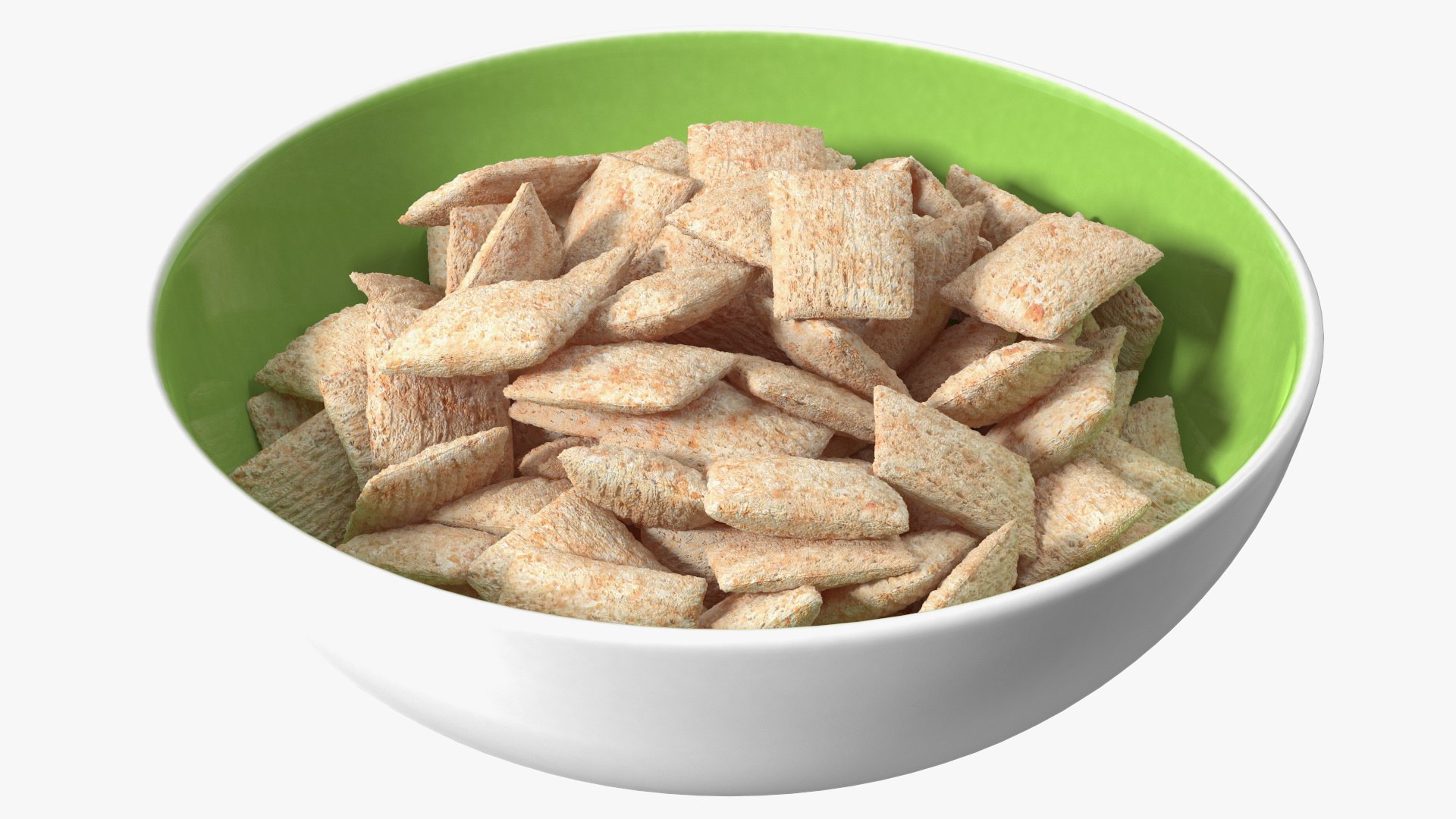 Full Bowl of Breakfast Cereal Pads 3D model preview