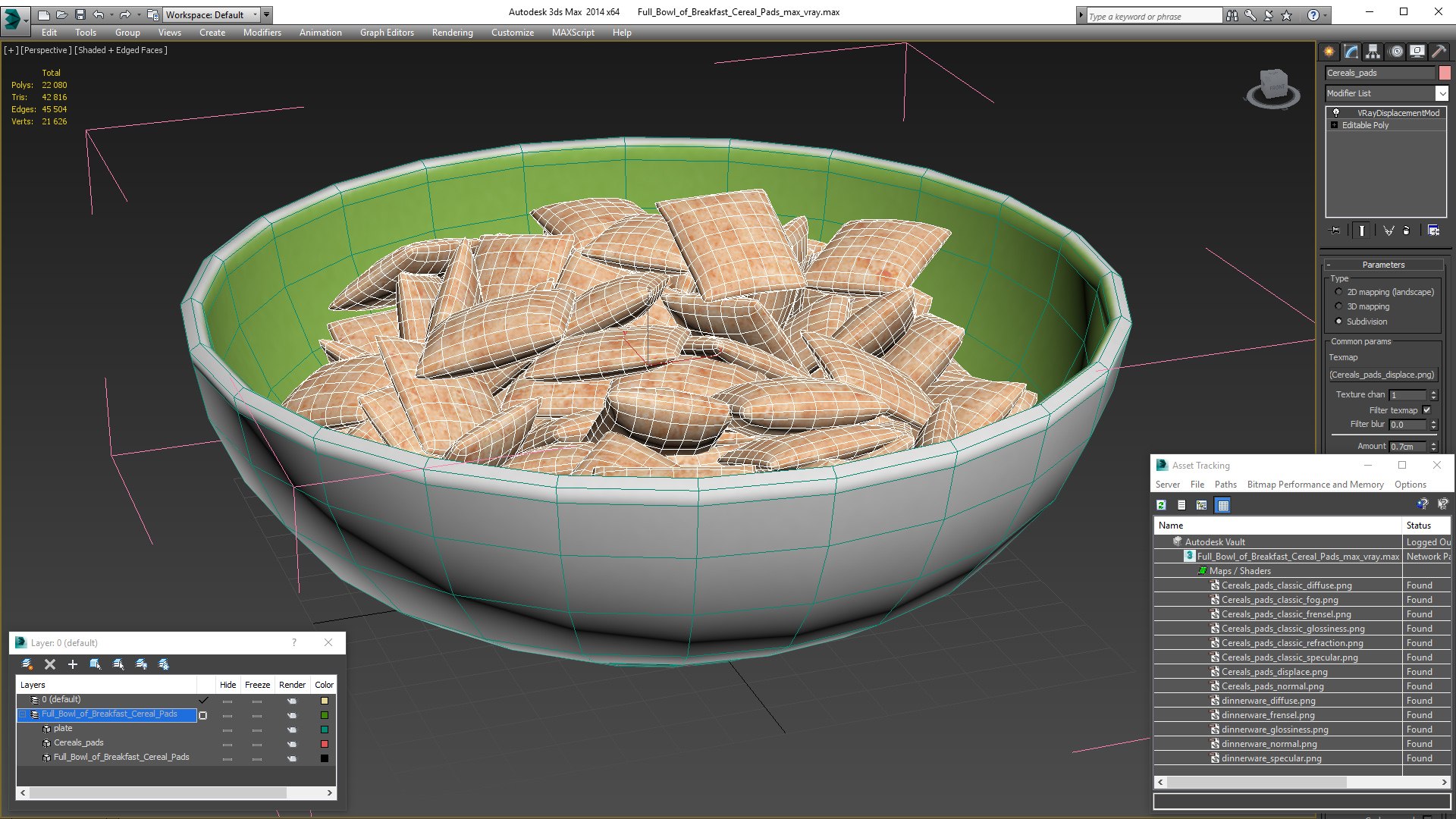 3D Full Bowl of Breakfast Cereal Pads https://p.turbosquid.com/ts-thumb/qt/fhWMF6/aC/fullbowlofbreakfastcerealpadsvray3dmodel026/jpg/1631280654/1920x1080/fit_q87/ed7665e65fbb9492233c64f66ba033b9724f9474/fullbowlofbreakfastcerealpadsvray3dmodel026.jpg