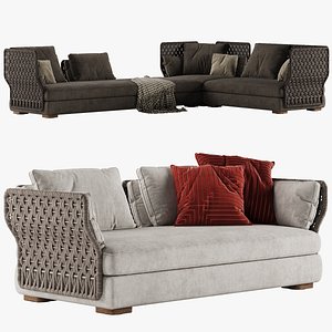 Minotti Amii sofa 1 3D