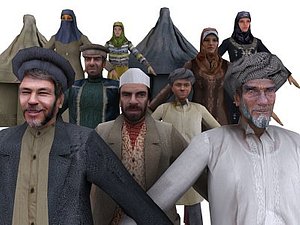 characters afghanistan iraq 3d model