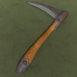 medieval hatchet 3d model