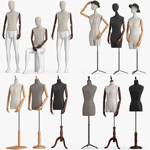 Male Female Mannequins 3D model