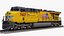 Train GE ES44AC Locomotive and Tank Car Union Pacific Railroad