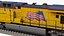 Train GE ES44AC Locomotive and Tank Car Union Pacific Railroad