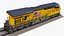 Train GE ES44AC Locomotive and Tank Car Union Pacific Railroad