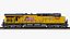 Train GE ES44AC Locomotive and Tank Car Union Pacific Railroad