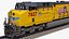 Train GE ES44AC Locomotive and Tank Car Union Pacific Railroad