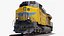 Train GE ES44AC Locomotive and Tank Car Union Pacific Railroad