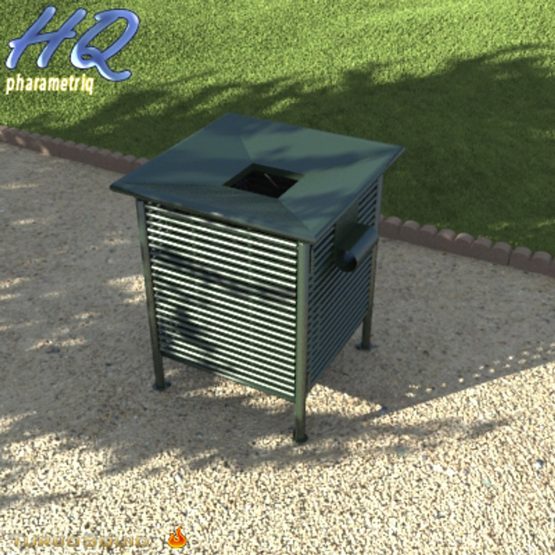 3d wastebasket 06 model