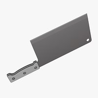Butcher Knife - Geometry Only No Textures No Materials