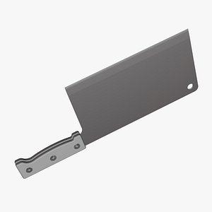 Butcher Knife - Geometry Only No Textures No Materials