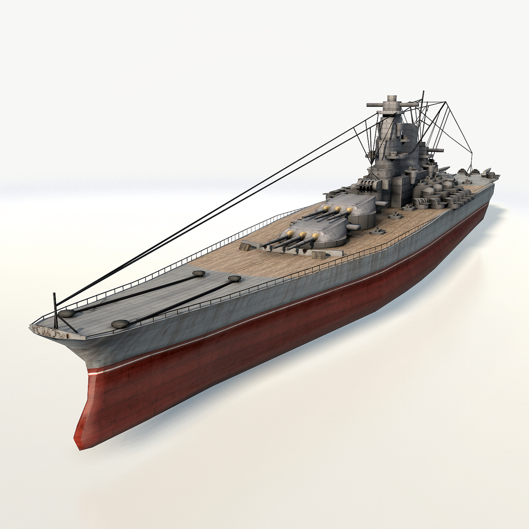 yamato ship battleships 3d 3ds