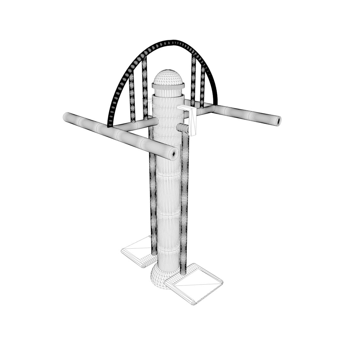 Park Gym Machines 3D Model TurboSquid 1584089