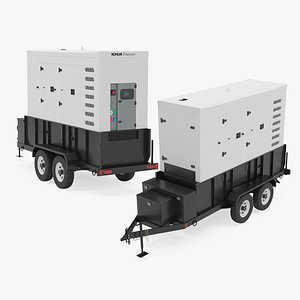 3D Kohler Industrial Diesel Generators Double