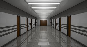 apartment corridor 3D