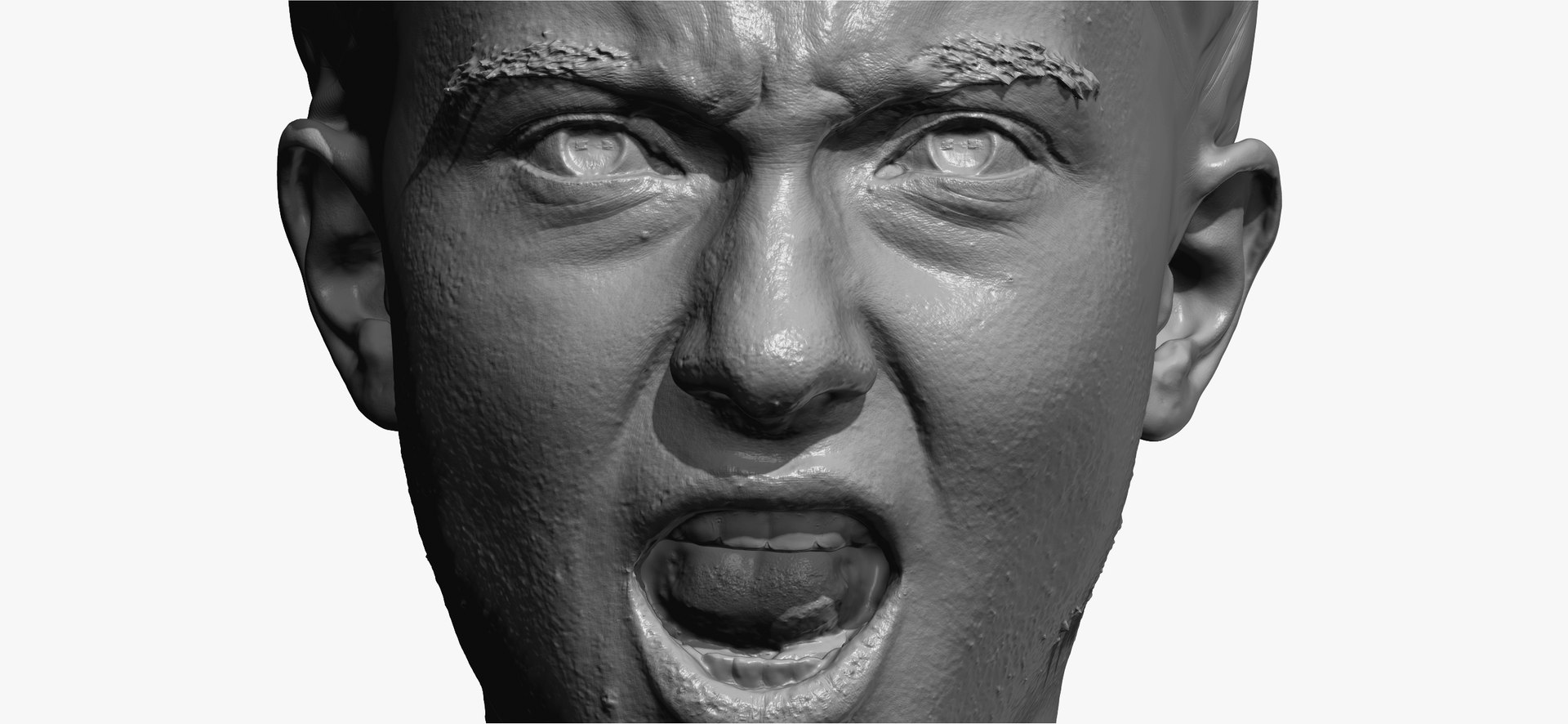 Joy Human Head Rage RAW Scan model - TurboSquid 1720336