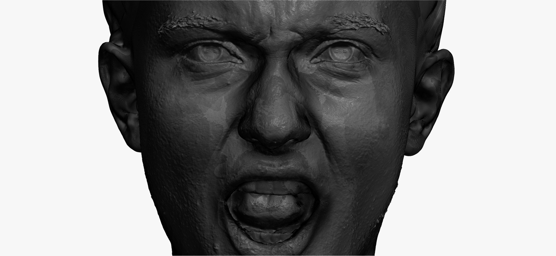 Joy Human Head Rage RAW Scan model - TurboSquid 1720336