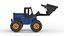 Toy Bulldozer 3D