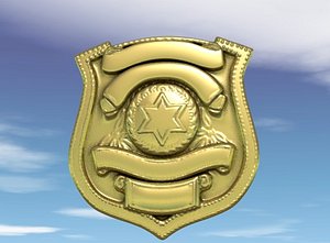 3d police badge