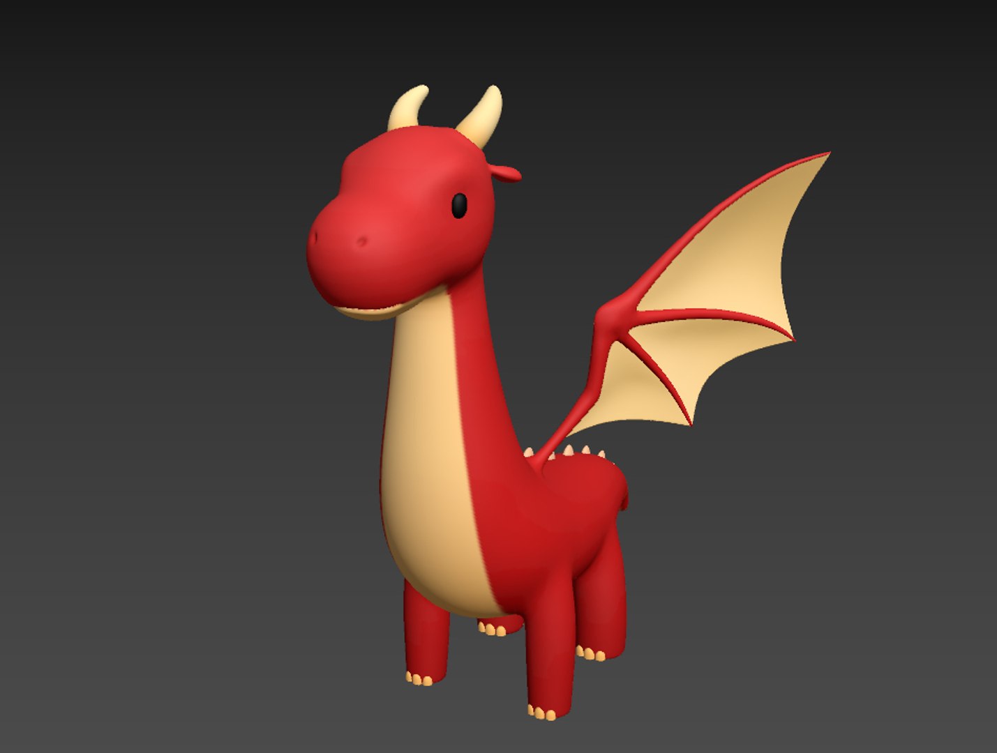 3D Dragon Cartoon Model - TurboSquid 1500561