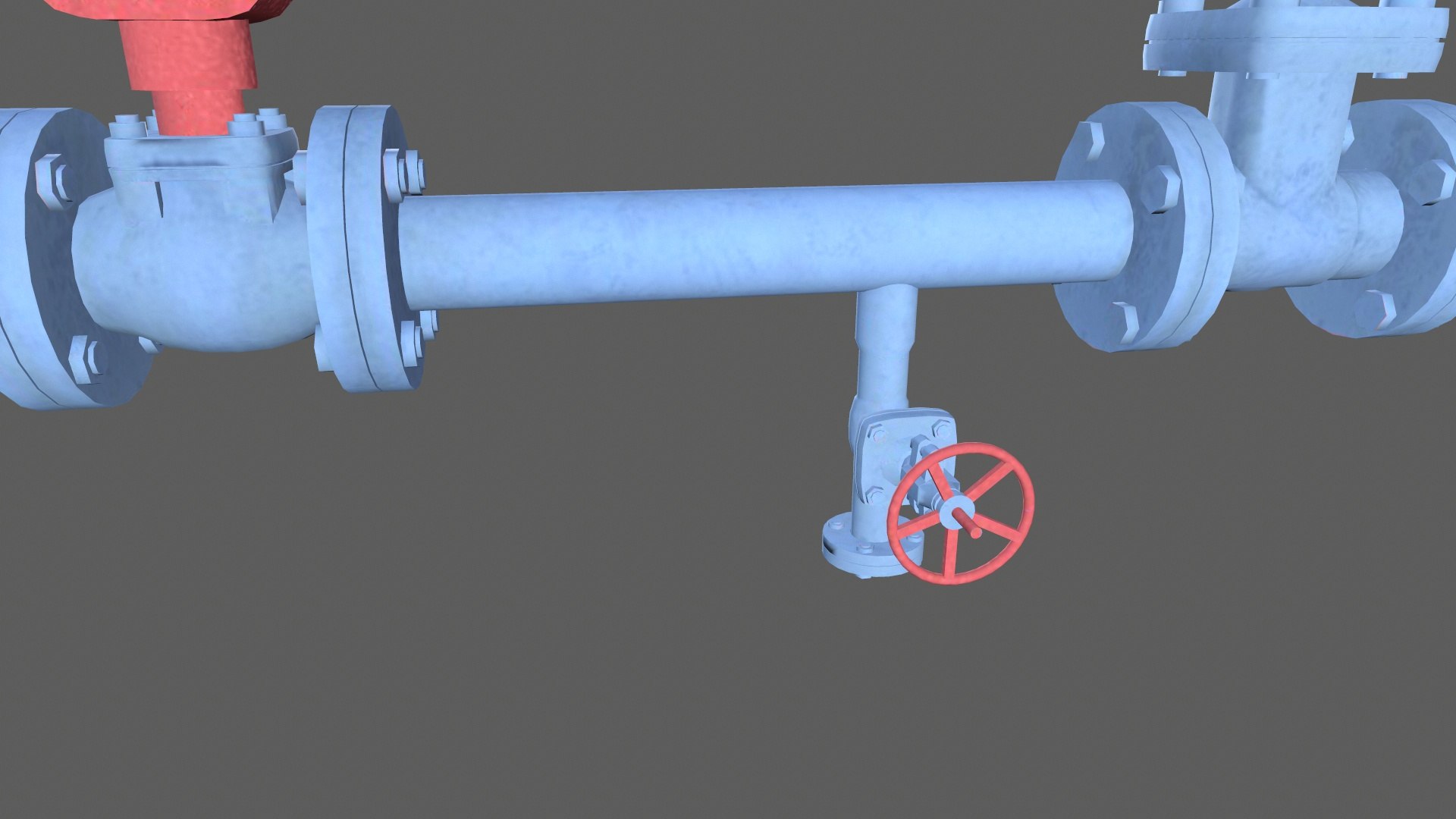 Valves And Pipe Model - TurboSquid 2324132