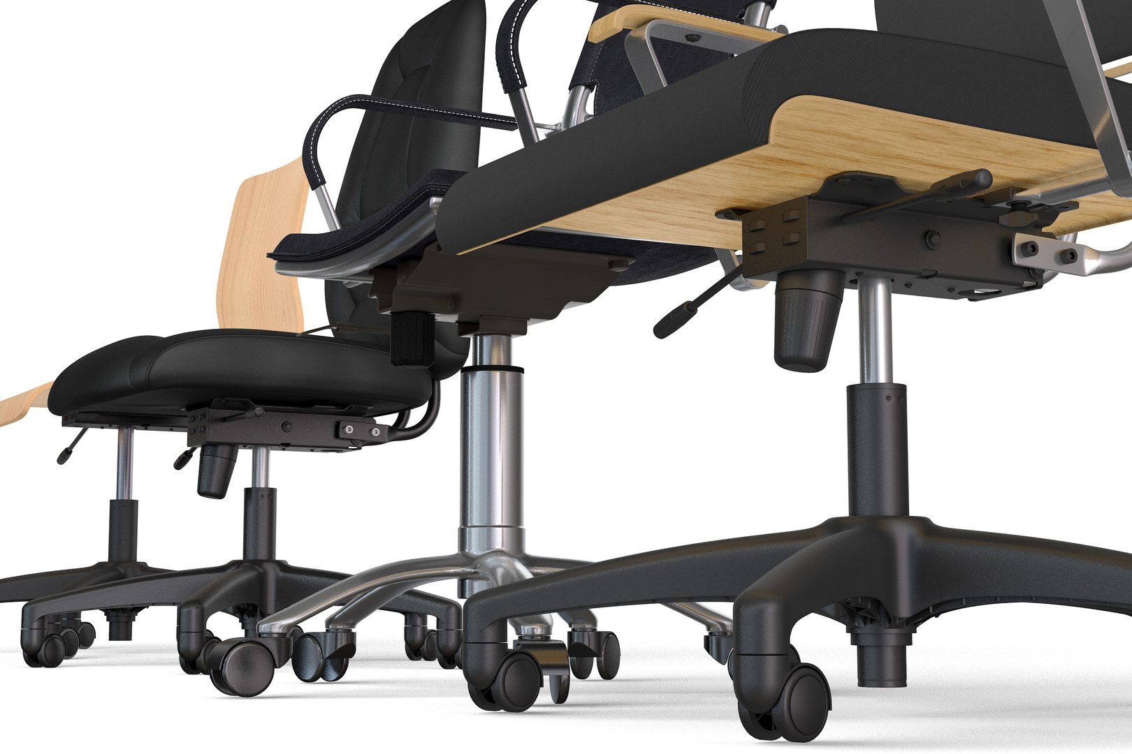Office Chairs Set 3D Model - TurboSquid 2216854