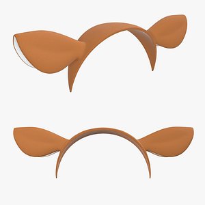 3D deer headband ears model