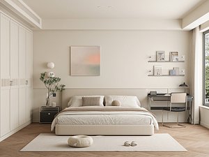 3D Modern bedroom model