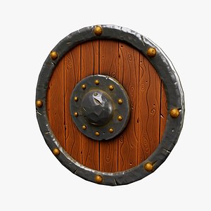 Stylized old shiled a game objec