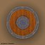 Stylized old shiled a game objec
