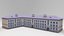 low poly apartment houses colection