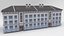 low poly apartment houses colection