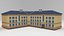 low poly apartment houses colection
